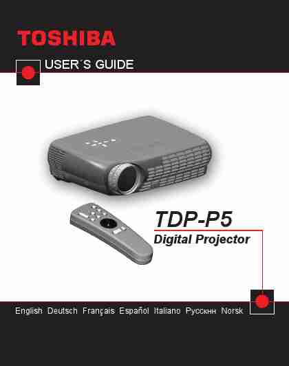 Toshiba Projector P5-page_pdf